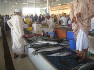 mercato del pesce a Muscat