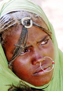 ragazza beja, etnie del Sudan